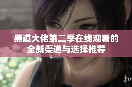 黑道大佬第二季在线观看的全新渠道与选择推荐