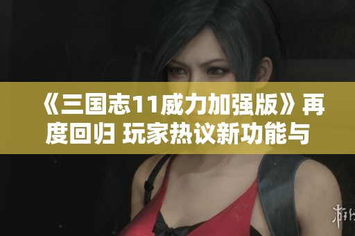 《三国志11威力加强版》再度回归 玩家热议新功能与游戏体验提升