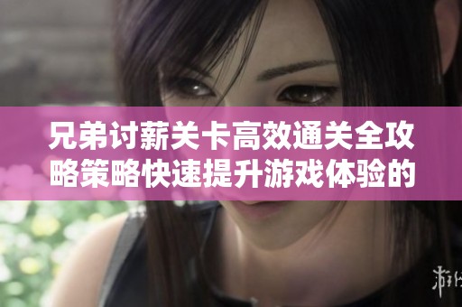 兄弟讨薪关卡高效通关全攻略策略快速提升游戏体验的秘籍分享