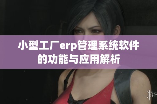 小型工厂erp管理系统软件的功能与应用解析