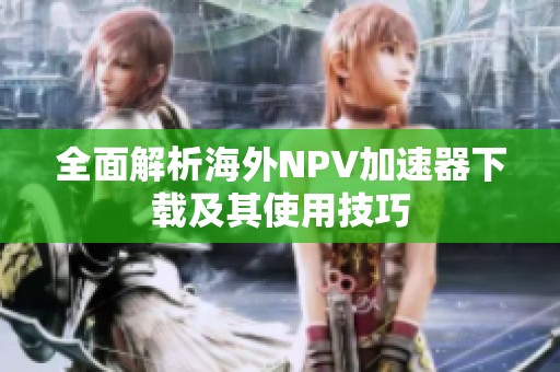 全面解析海外NPV加速器下载及其使用技巧