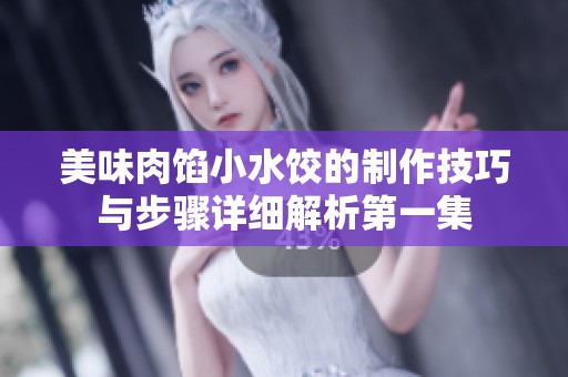 美味肉馅小水饺的制作技巧与步骤详细解析第一集