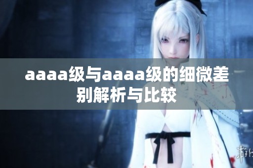 aaaa级与aaaa级的细微差别解析与比较