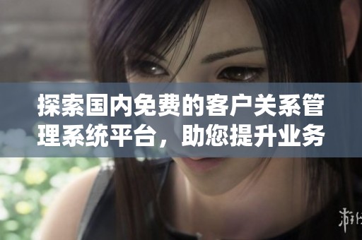 探索国内免费的客户关系管理系统平台，助您提升业务管理效率