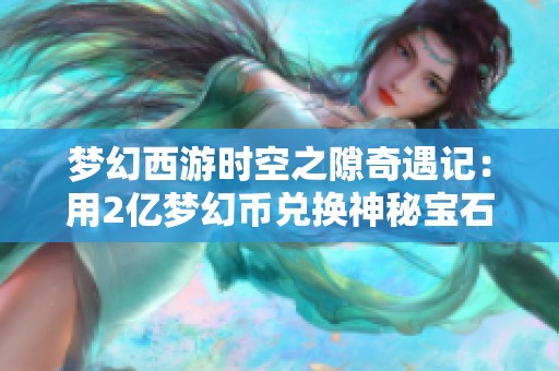 梦幻西游时空之隙奇遇记：用2亿梦幻币兑换神秘宝石袋的惊喜战果揭秘