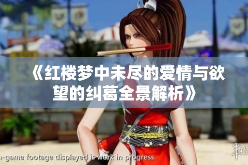 《红楼梦中未尽的爱情与欲望的纠葛全景解析》