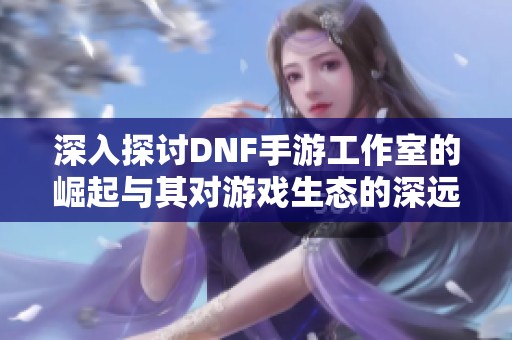 深入探讨DNF手游工作室的崛起与其对游戏生态的深远影响分析