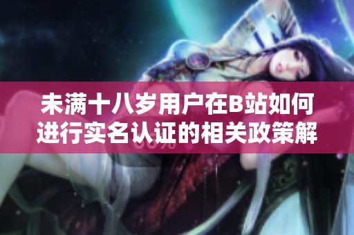 未满十八岁用户在B站如何进行实名认证的相关政策解析与解读