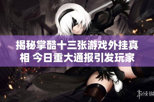 揭秘掌酷十三张游戏外挂真相 今日重大通报引发玩家热议与关注