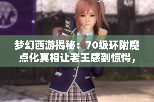 梦幻西游揭秘：70级环附魔点化真相让老王感到惊愕，谁才是最会赚钱的玩家