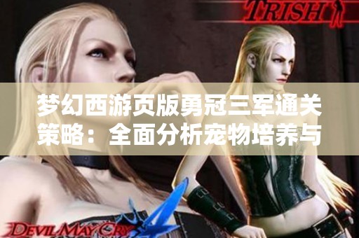 梦幻西游页版勇冠三军通关策略：全面分析宠物培养与战斗辅助技巧