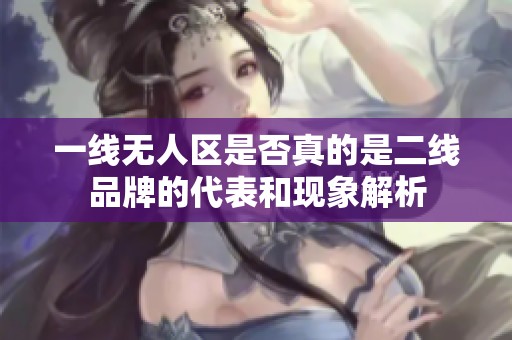 一线无人区是否真的是二线品牌的代表和现象解析