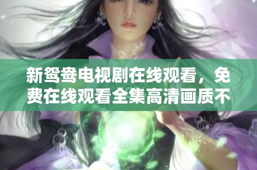 新鸳鸯电视剧在线观看，免费在线观看全集高清画质不容错过