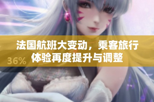 法国航班大变动，乘客旅行体验再度提升与调整