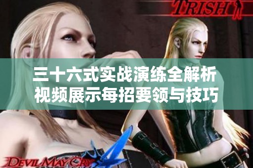 三十六式实战演练全解析 视频展示每招要领与技巧