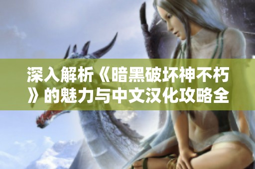 深入解析《暗黑破坏神不朽》的魅力与中文汉化攻略全方位指南