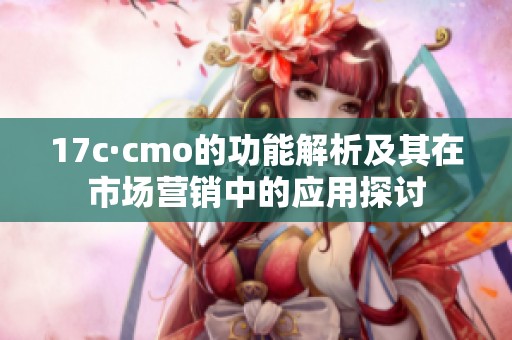 17c·cmo的功能解析及其在市场营销中的应用探讨