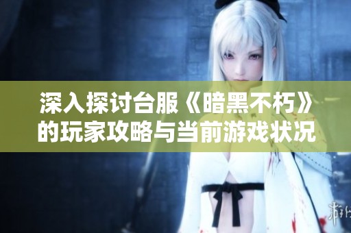 深入探讨台服《暗黑不朽》的玩家攻略与当前游戏状况全面解析