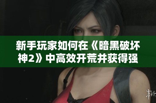 新手玩家如何在《暗黑破坏神2》中高效开荒并获得强力装备与符文攻略