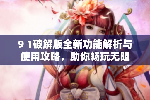 9 1破解版全新功能解析与使用攻略，助你畅玩无阻
