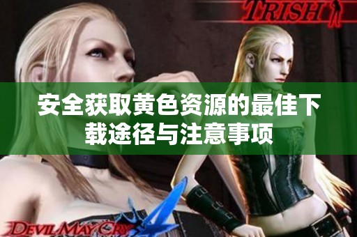 安全获取黄色资源的最佳下载途径与注意事项