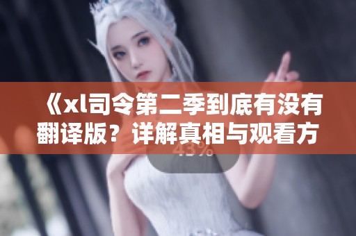 《xl司令第二季到底有没有翻译版？详解真相与观看方式》