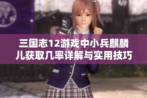 三国志12游戏中小兵麒麟儿获取几率详解与实用技巧分享