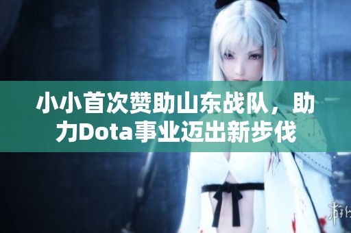 小小首次赞助山东战队，助力Dota事业迈出新步伐