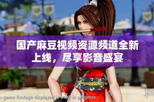 国产麻豆视频资源频道全新上线，尽享影音盛宴