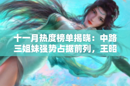 十一月热度榜单揭晓：中路三姐妹强势占据前列，王昭君独领风骚