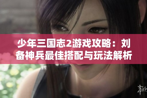 少年三国志2游戏攻略：刘备神兵最佳搭配与玩法解析