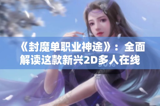 《封魔单职业神途》：全面解读这款新兴2D多人在线PK游戏