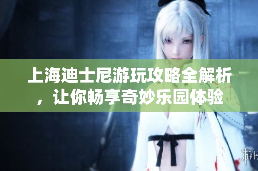 上海迪士尼游玩攻略全解析，让你畅享奇妙乐园体验
