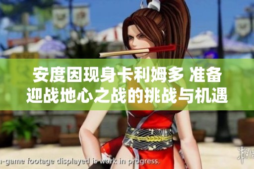 安度因现身卡利姆多 准备迎战地心之战的挑战与机遇