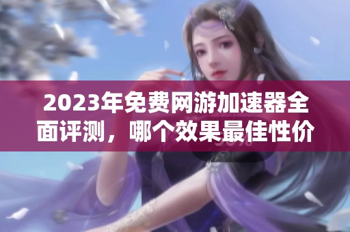 2023年免费网游加速器全面评测，哪个效果最佳性价比最高揭秘