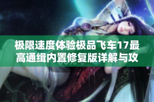 极限速度体验极品飞车17最高通缉内置修复版详解与攻略