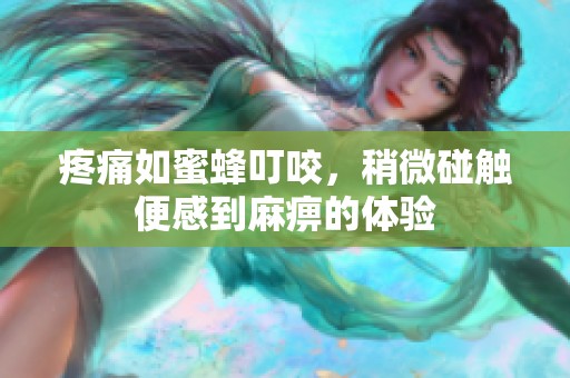 疼痛如蜜蜂叮咬，稍微碰触便感到麻痹的体验