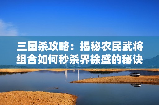 三国杀攻略：揭秘农民武将组合如何秒杀界徐盛的秘诀