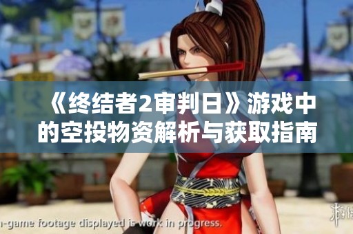 《终结者2审判日》游戏中的空投物资解析与获取指南