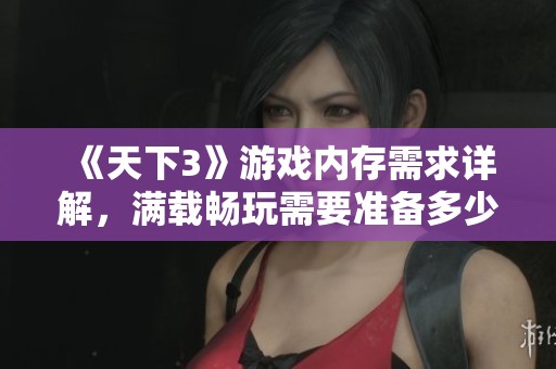《天下3》游戏内存需求详解，满载畅玩需要准备多少？