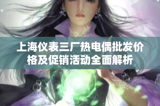 上海仪表三厂热电偶批发价格及促销活动全面解析
