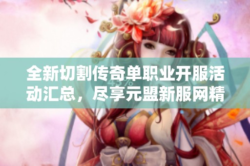 全新切割传奇单职业开服活动汇总，尽享元盟新服网精彩内容